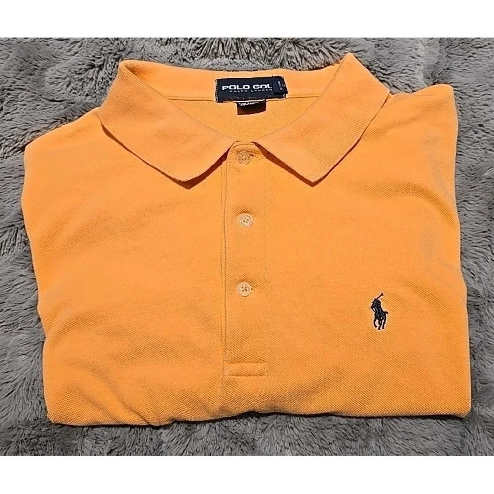Polo Golf Ralph Lauren Men's Big & Tall Short Sleeve‎ Polo, XL, Salmon Color.